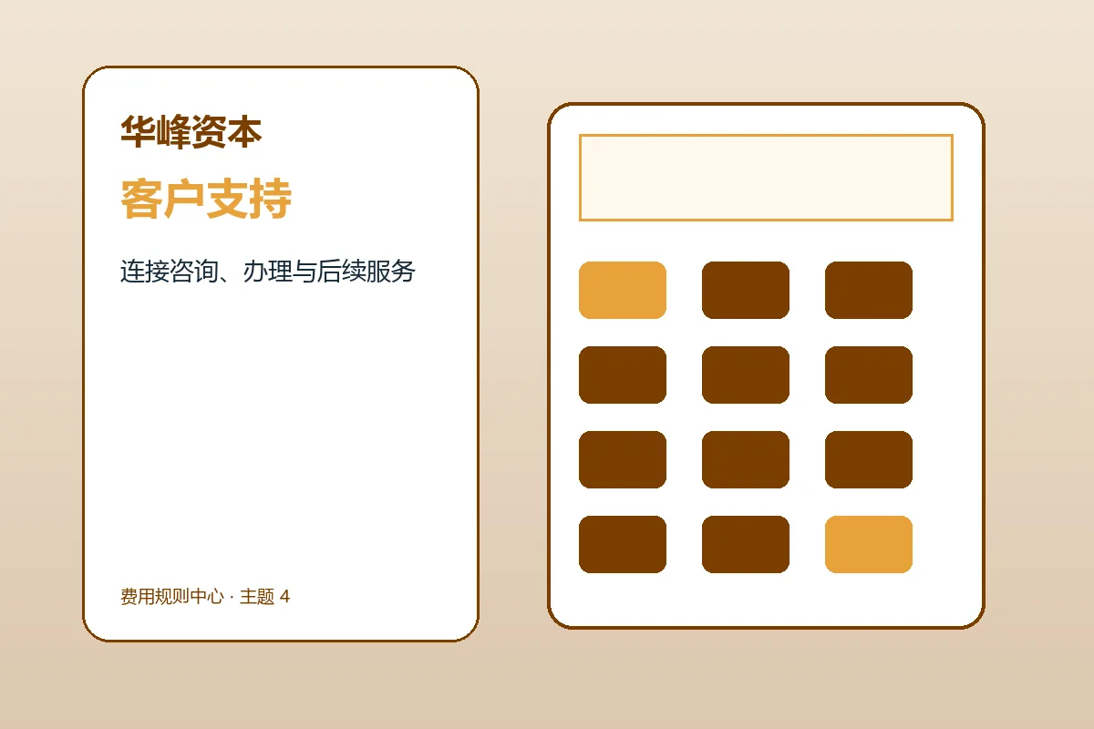 华峰资本客户支持与服务流程示意